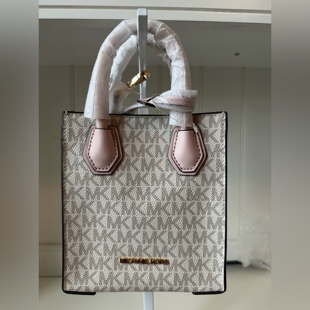 Michael Kors Mercer XS Crossbody Handbag Shopper Bag Powder Blush